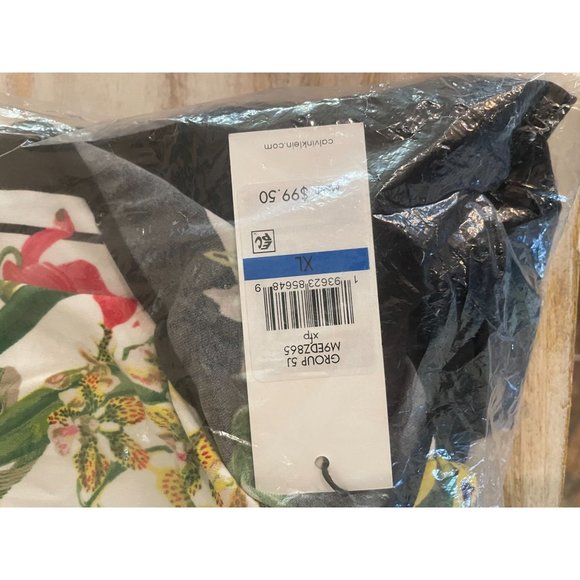 NWT Calvin Klein Women's Floral Print Overlay Wear to Work Dress XL - Picture 3 of 4